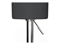 Conjunto de 2 peças de banco de bar preto 33x33x92