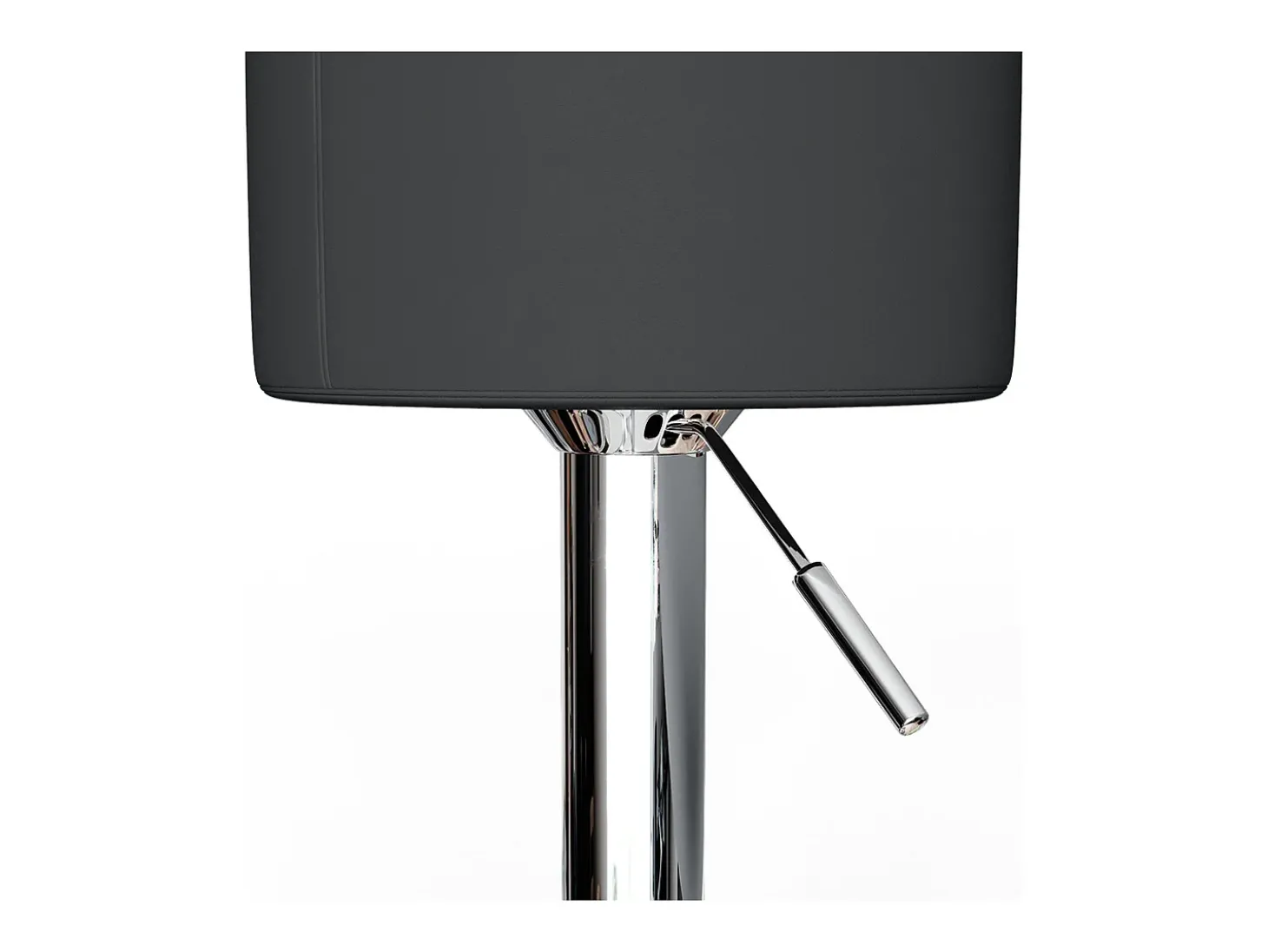Conjunto de 2 peças de banco de bar preto 33x33x92