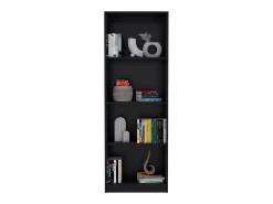 Conjunto de 3 peças de melamina para escritório em casa com prateleiras , 180.6 cm X 188.4 cm X 29.9 cm , Preto