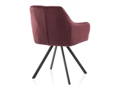 Conjunto de 2 poltronas ALEXA merlot