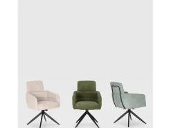 Conjunto de 2 poltronas de veludo com pernas de metal 57x65 h92 cm