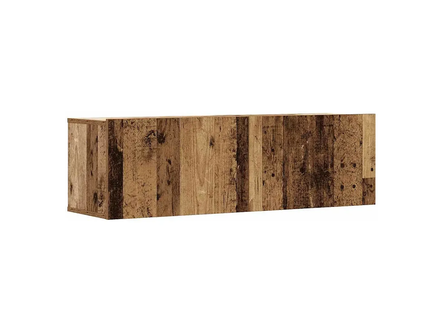 Conjunto de armário TV de parede 2 pcs madeira madeira velha