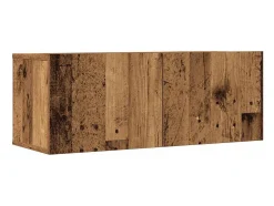 Conjunto de armário TV de parede 5 pcs madeira madeira velha
