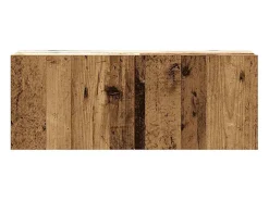 Conjunto de armário TV de parede 5 pcs madeira madeira velha