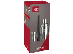 Conjunto de coquetéis 3 peças Vacuvin - Acessórios indispensáveis para amantes de coquetéis