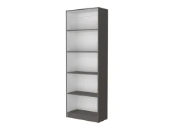 Conjunto de estantes para escritório em melamina de 3 peças com prateleiras e 4 portas , 180.6 cm X 152.8 cm X 29.9 cm , Multicolor