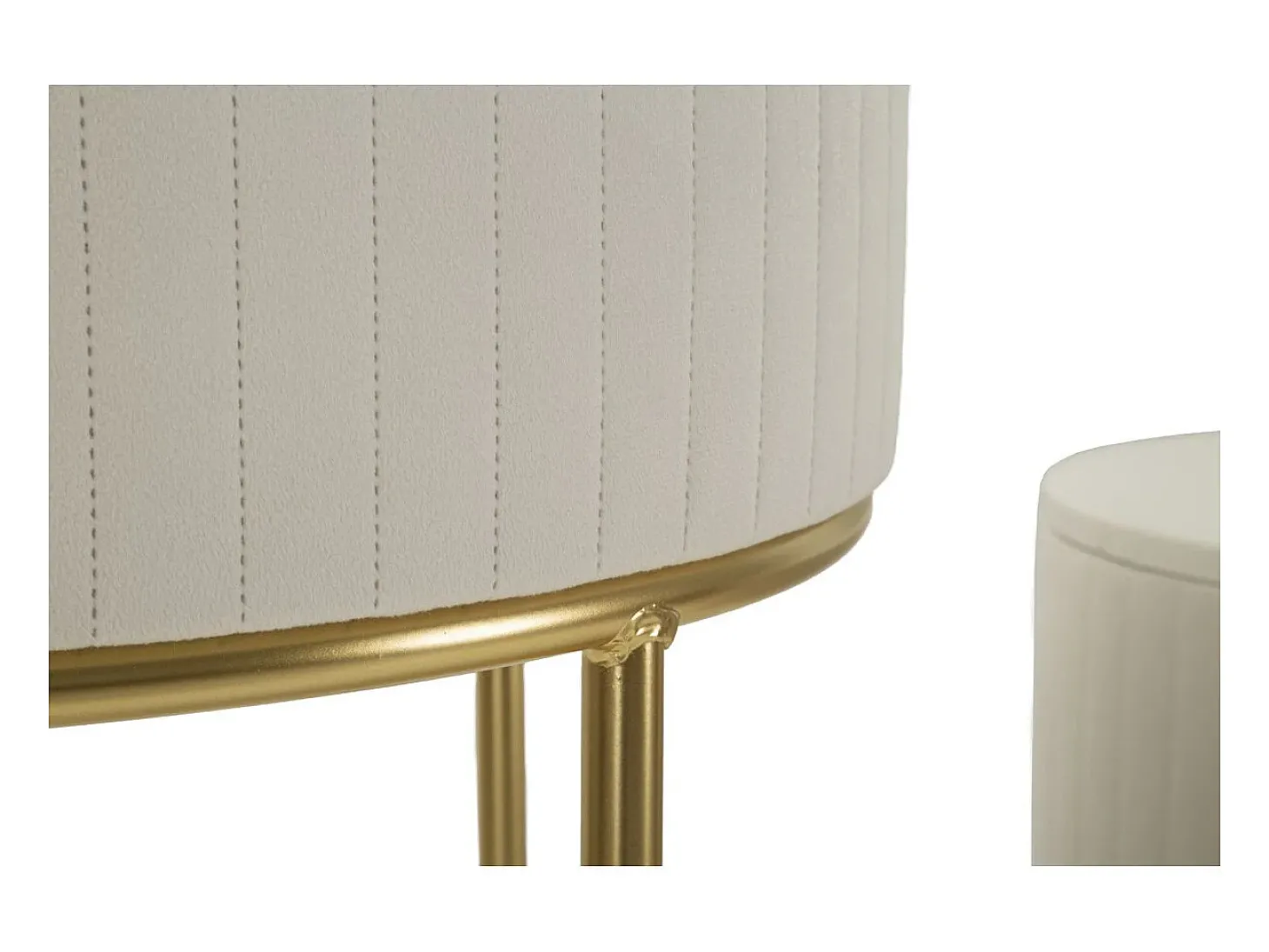 Conjunto de Mesas Auxiliares VKH772, Bege, 50x50x90 cm, Kendra Home