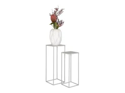 Conjunto de Mesas Auxiliares Beja, Bege, 19x19x50 cm, Kendra Home