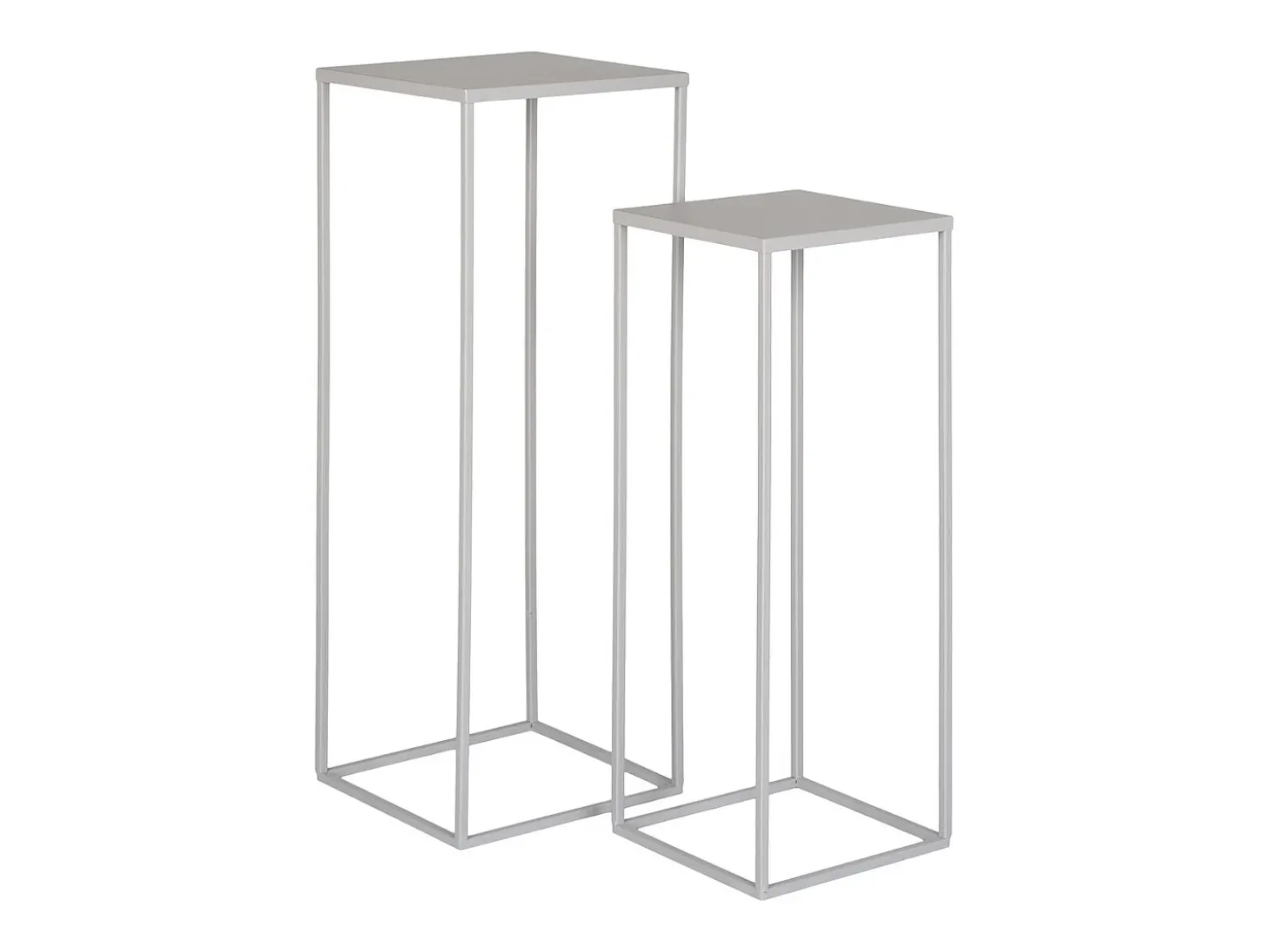 Conjunto de Mesas Auxiliares Beja, Bege, 19x19x50 cm, Kendra Home
