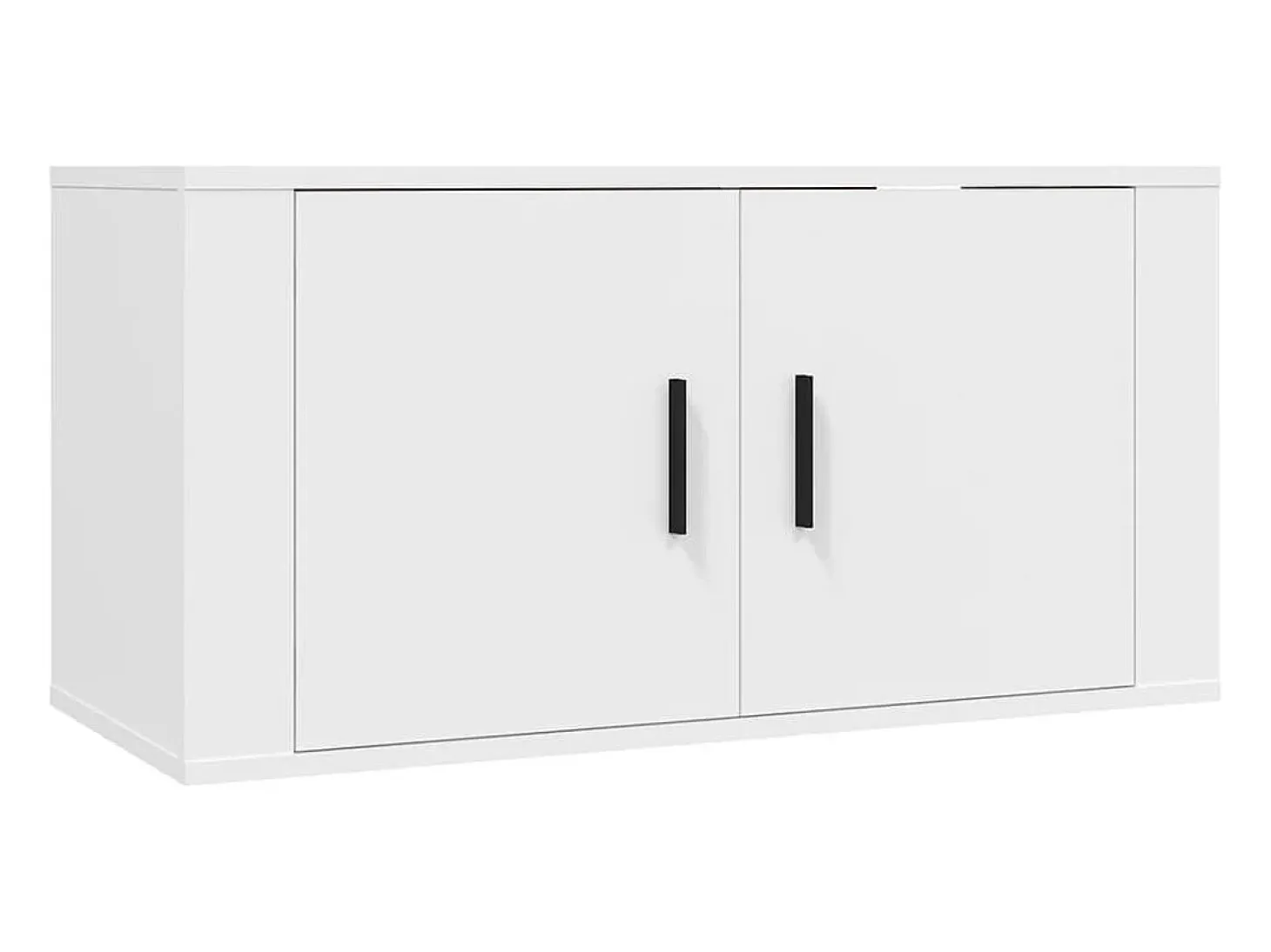 Conjunto de móveis armário aparador TV televisão sala de estar quarto sala de estar 3 peças madeira projetada branco 02_0024469