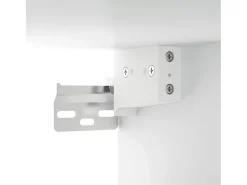 Conjunto de móveis armário aparador tv televisão sala quarto sala 7 peças madeira projetada branca 02_0025145