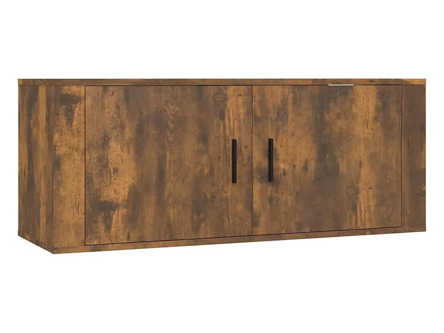 Conjunto de móveis armário aparador TV televisão sala de estar quarto sala de estar 8 peças carvalho defumado madeira projetada marrom 02_0025292