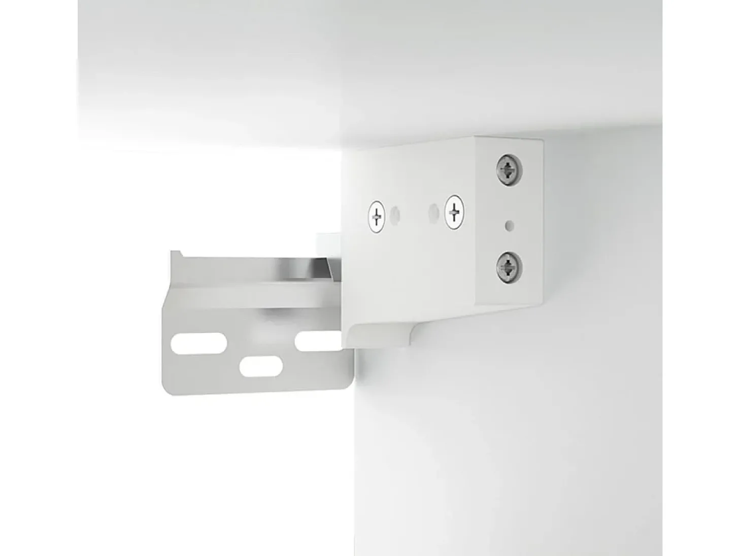Conjunto de móveis armário aparador TV televisão sala de estar quarto sala de estar 6 peças madeira projetada branco 02_0025015