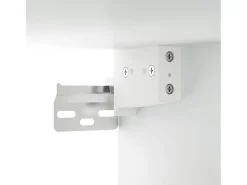 Conjunto de móveis armário aparador tv televisão sala estar quarto 6 peças madeira projetada branca 02_0025013