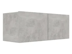 Conjunto de móveis armário buffet TV televisão sala de estar quarto sala de estar 7 peças madeira projetada cinza 02_0025167