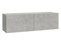Conjunto de móveis armário buffet TV televisão sala de estar quarto sala de estar 6 peças madeira projetada cinza 02_0025039