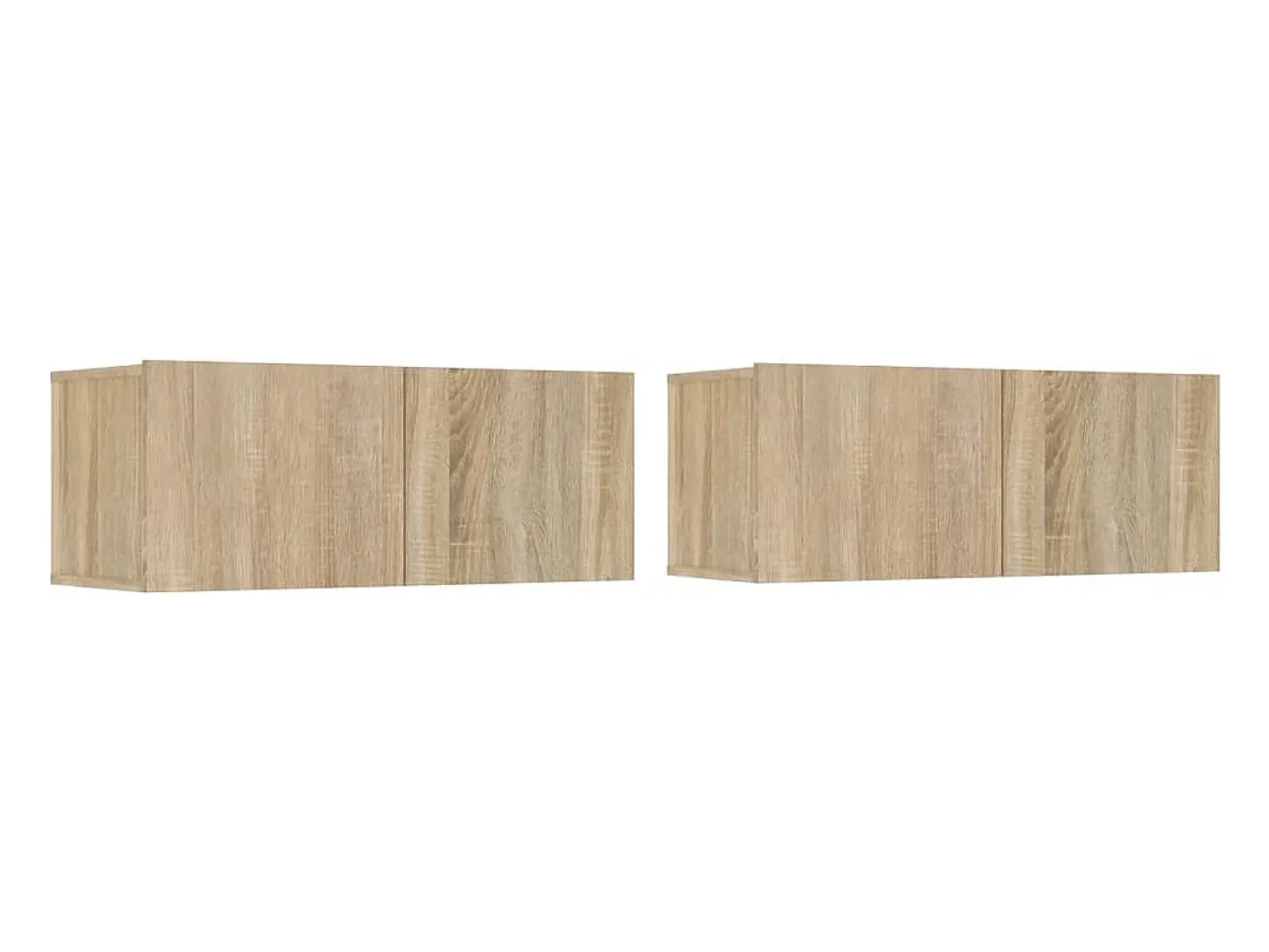 Conjunto de móveis de 4 peças incluindo guarda-roupa aparador suporte para TV sala de estar/quarto madeira de engenharia de carvalho Sonoma marrom 02_0024811