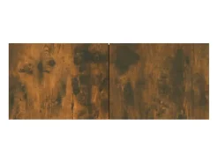 Conjunto de móveis de 4 peças incluindo guarda-roupa aparador móvel para TV sala de estar/quarto sofá carvalho defumado madeira industrializada marrom 02_0024796