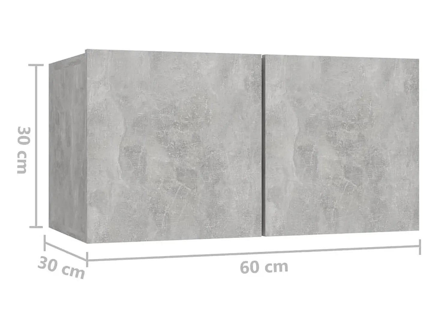 Conjunto de móveis de 10 peças incluindo guarda-roupa aparador rack para TV para sala de estar/quarto/sala de TV madeira engenheirada cinza 02_0024353