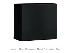 Conjunto de móveis de sala de estilo industrial SWITCH M2. Cor preta.