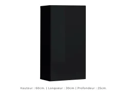 Conjunto de móveis de sala de estilo industrial SWITCH M2. Cor preta.