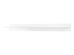 Conjunto de móveis de sala de estar brancos suspensos coleção CEPTO VI 256cm, 7 portas, 6 prateleiras incluindo uma de parede, leds, modulares.