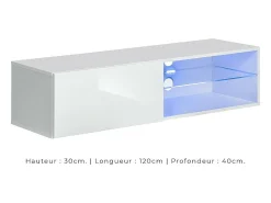 Conjunto de móveis para sala de estar SWITCH XXV, design em preto e branco.