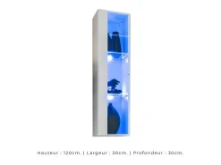 Conjunto de móveis para sala de estar estilo industrial SWITCH M2. Cor branca.