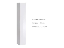 Conjunto de móveis para sala de estar estilo industrial SWITCH M5. Cor branca.