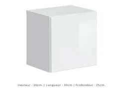 Conjunto de móveis para sala de estar SWITCH XXI design, cor carvalho e branco.