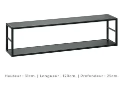 Conjunto de móveis para sala de estar estilo industrial SWITCH M4. Cor branca.