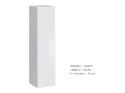 Conjunto de móveis para sala de estar estilo industrial SWITCH M4. Cor branca.