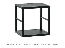 Conjunto de móveis para sala de estar estilo industrial SWITCH M2. Cor: carvalho.