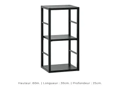 Conjunto de móveis para sala de estar estilo industrial SWITCH M2. Cor: carvalho.