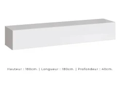 Conjunto de móveis para sala de estar estilo industrial SWITCH M3. Cor branca.