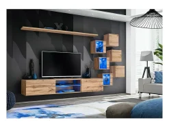 Conjunto de móveis para sala de estar SWITCH XXI, cor carvalho.
