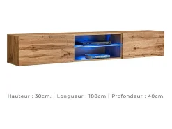 Conjunto de móveis para sala de estar SWITCH XXI, cor carvalho.