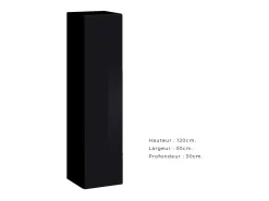 Conjunto de móveis para sala de estar SWITCH XXVI, design em preto e branco.
