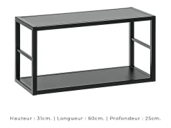 Conjunto de móveis para sala de estar estilo industrial SWITCH M3. Cor: carvalho.