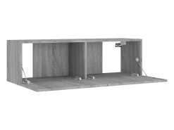 Conjunto de móveis Sonoma de 8 peças em madeira engenheirada (armário aparador suporte para TV sala de estar quarto sala de TV) - 02_0025326