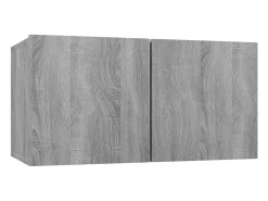 Conjunto de móveis Sonoma de madeira engenheirada com 7 peças (armário aparador suporte para TV sala de estar quarto sala de TV) - 02_0025215