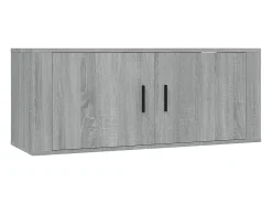 Conjunto de móveis Sonoma de 8 peças em madeira engenheirada (armário aparador suporte para TV sala de estar quarto sala de TV) - 02_0025323
