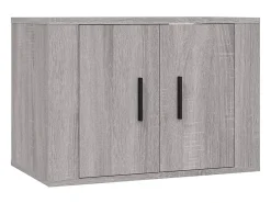 Conjunto de móveis Sonoma de madeira engenheirada com 4 peças (armário aparador suporte para TV sala de estar quarto sala de TV) - 02_0024849
