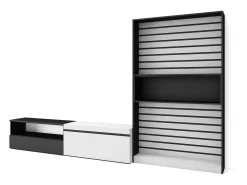 Conjunto de móveis TV, 310x35x186cm, Para televisores até 80
