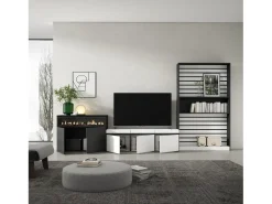 Conjunto de móveis TV, 360x35x186cm, Para televisores até 65