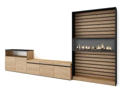 Conjunto de móveis TV, 360x35x186cm, Para televisores até 65