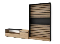 Conjunto de móveis TV, 260x35x186cm, Para televisores até 65