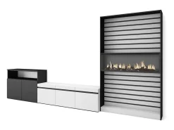 Conjunto de móveis TV, 360x35x186cm, Para televisores até 65
