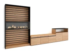 Conjunto de móveis TV, 360x35x186cm, Para televisores até 65