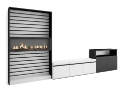 Conjunto de móveis TV, 360x35x186cm, Para televisores até 65